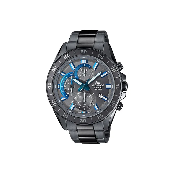 CASIO EDIFICE Кварцевый механизм нержавеющая сталь ремешок мужские часы синий циферблат