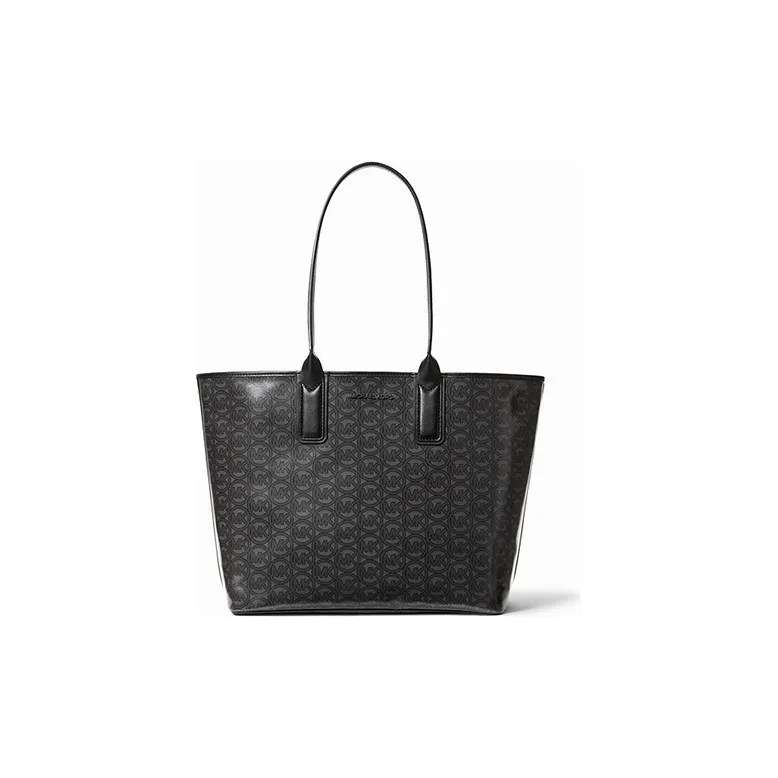 MICHAEL KORS Canvas Tote Bag, Shopping Bag, Shoulder Bag Women's Black