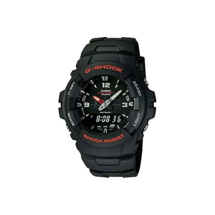 CASIO г SHOCK Collection Кварцевый механизм Смольный ремешок Часы Женские Черный циферблат