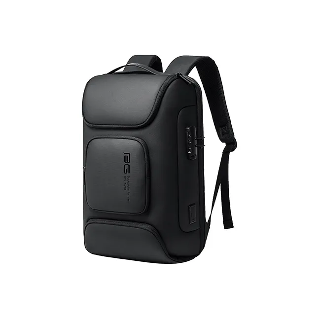 BANGE Oxford Laptop Bag, Travel Bag, Backpack Regular Men's Black/Gray