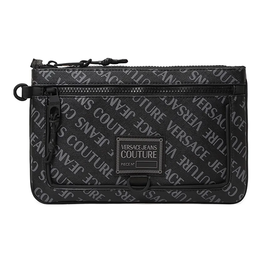 VERSACE JEANS COUTURE Polyurethane Clutch Regular Men's Black