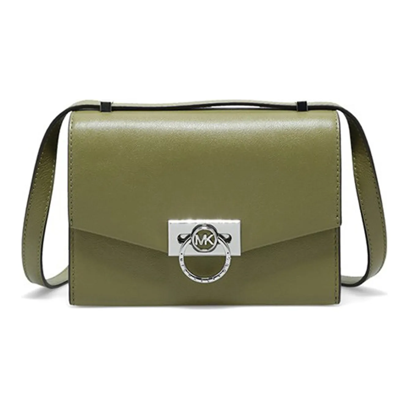 MICHAEL KORS Hendri Leather Crossbody Bags Shoulder Bags Small Size Women's Olive Green