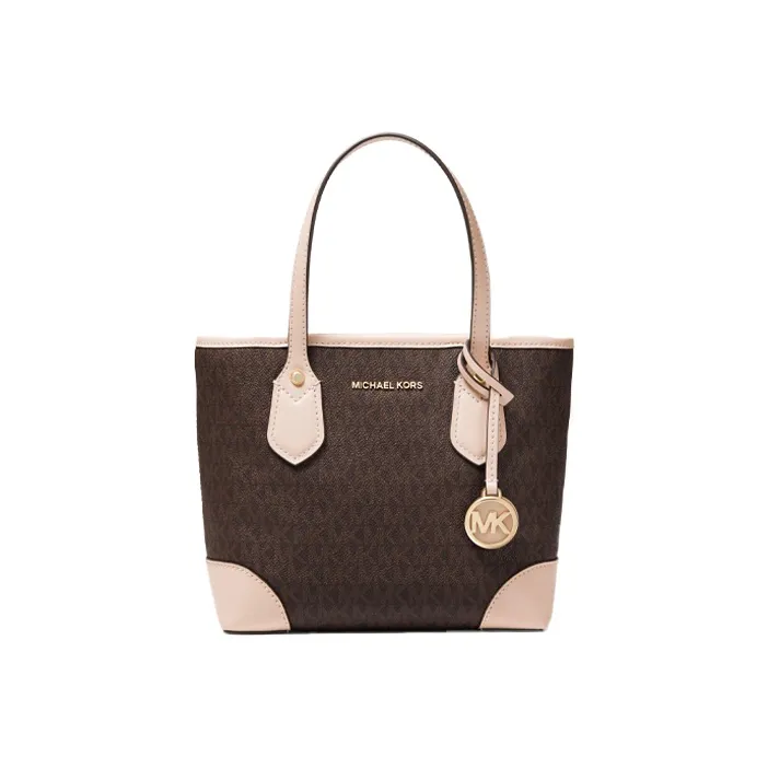 MICHAEL KORS Eva Artificial Leather With Cow Leather Tote Bag, Shopping Bag, Crossbody Bag, Handbag Mini Women's