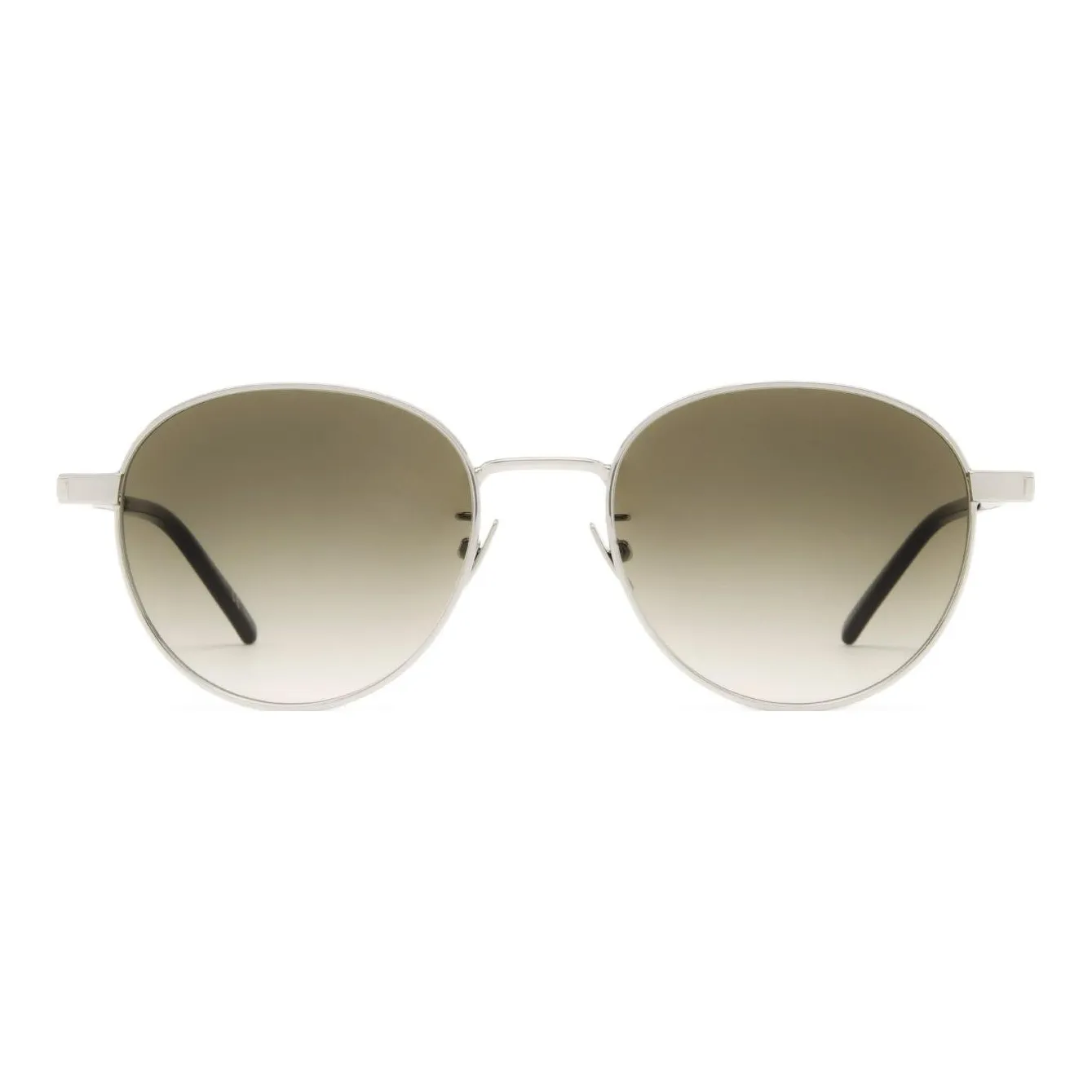 SAINT LAURENT Round Frame Metal Sunglasses