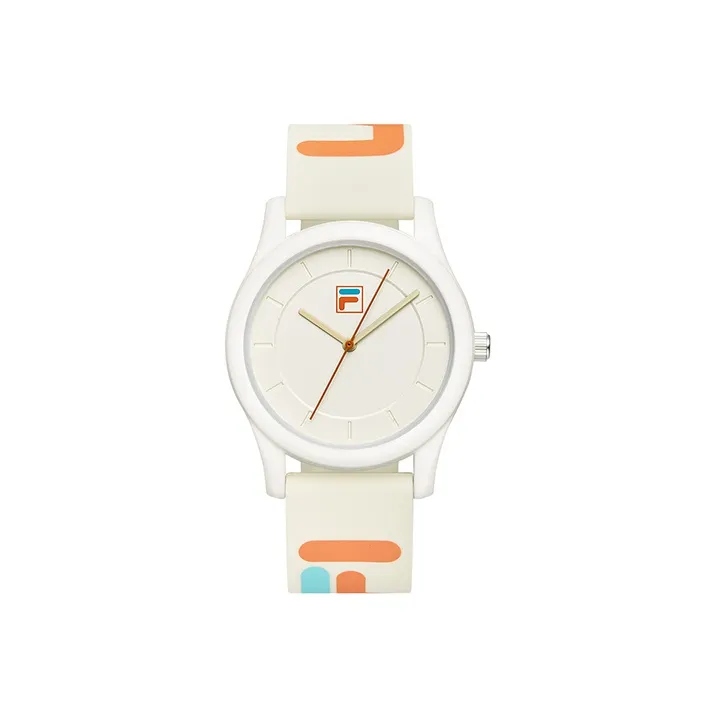 FILA 6117 Collection Наручные часы Кварцевый механизм Силиконовый ремешок Белый циферблат Унисекс
