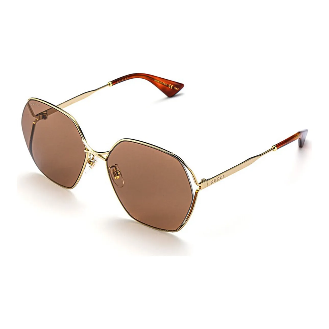 GUCCI Солнцезащитные очки Темно-кофейные Женские