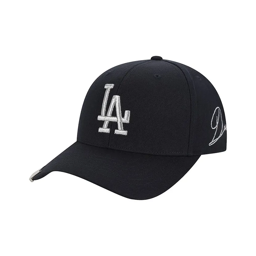 MLB Cotton Baseball Caps Unisex Black/White