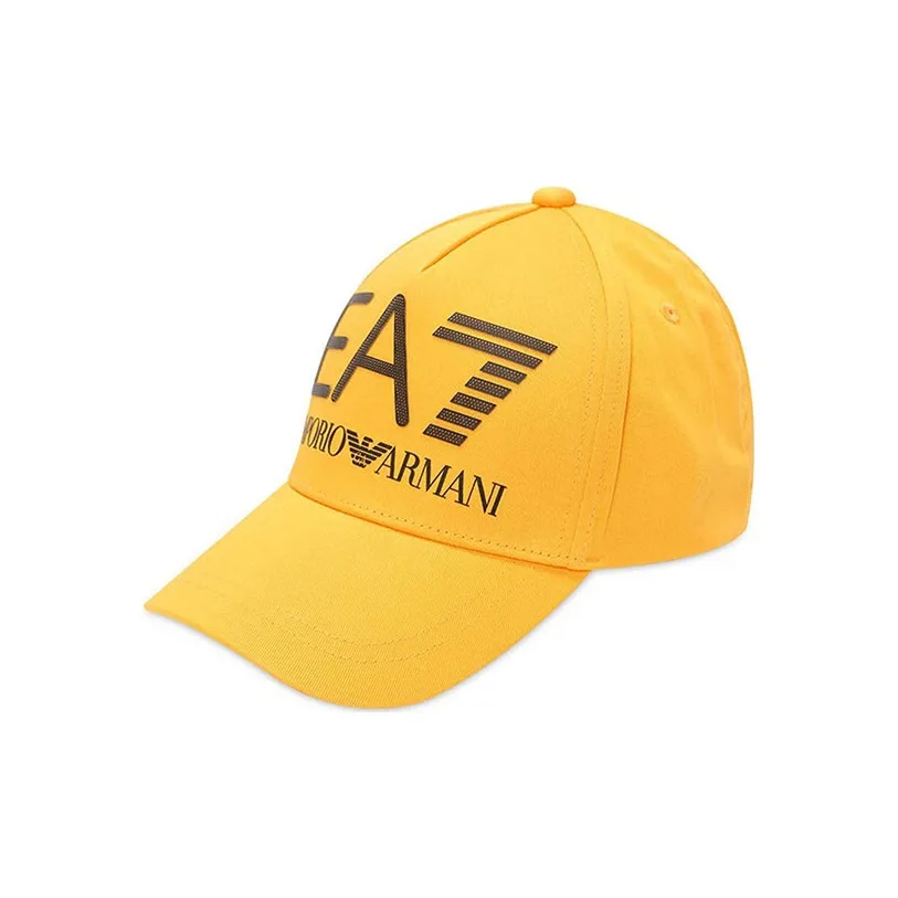 EMPORIO ARMANI Cotton Baseball Caps Unisex Yellow