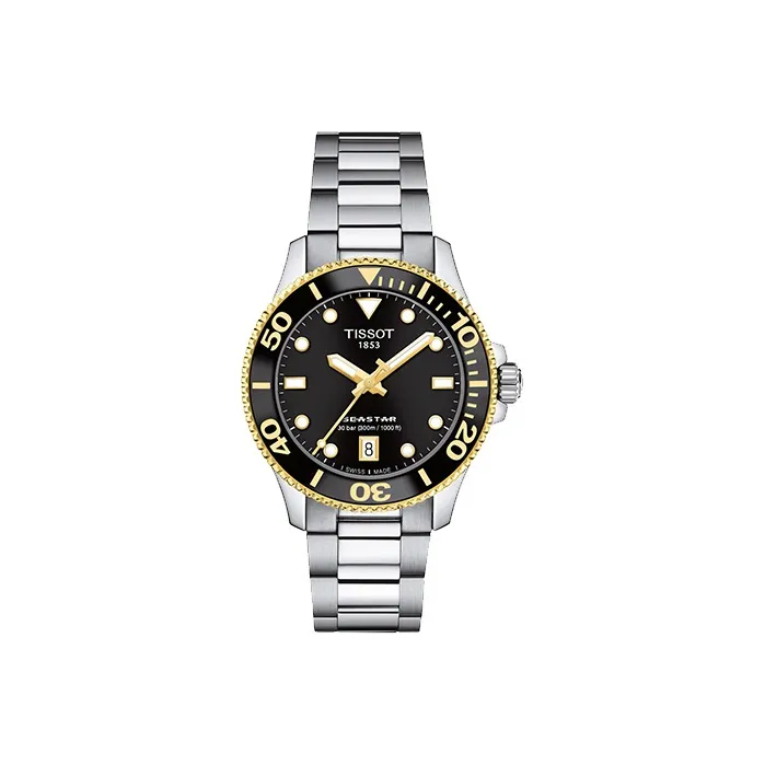 Tissot Quartz Movement Унисекс Коллекция Starfish Часы 36 мм Черные