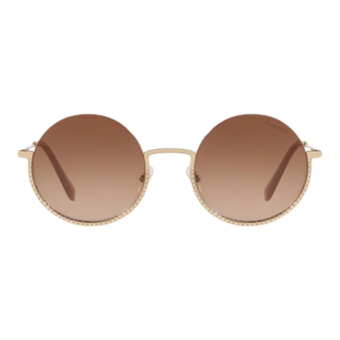 MIU MIU Sunglasses Women's Gold