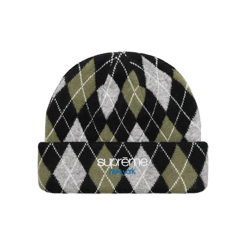 Supreme Argyle Cashmere Beanie