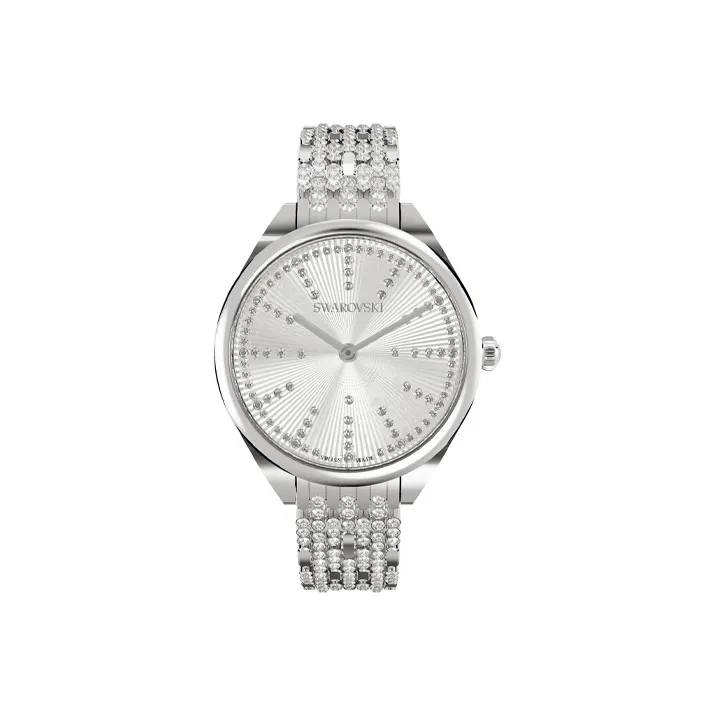 Swarovski Attract Women's Watch Кварцевый механизм ремешок из нержавеющей стали серебристый циферблат