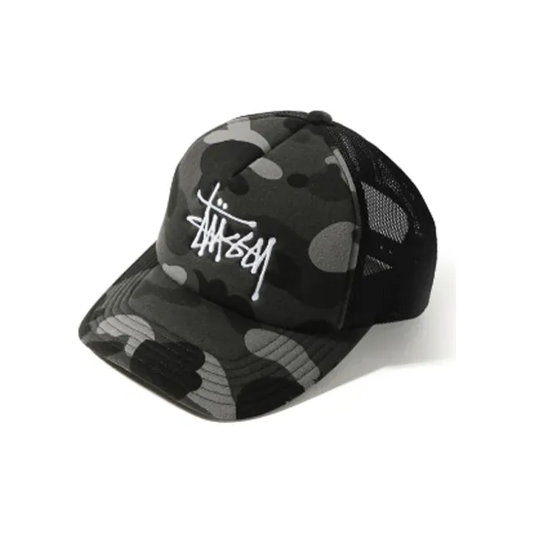 Bape X Stussy Trucker Cap