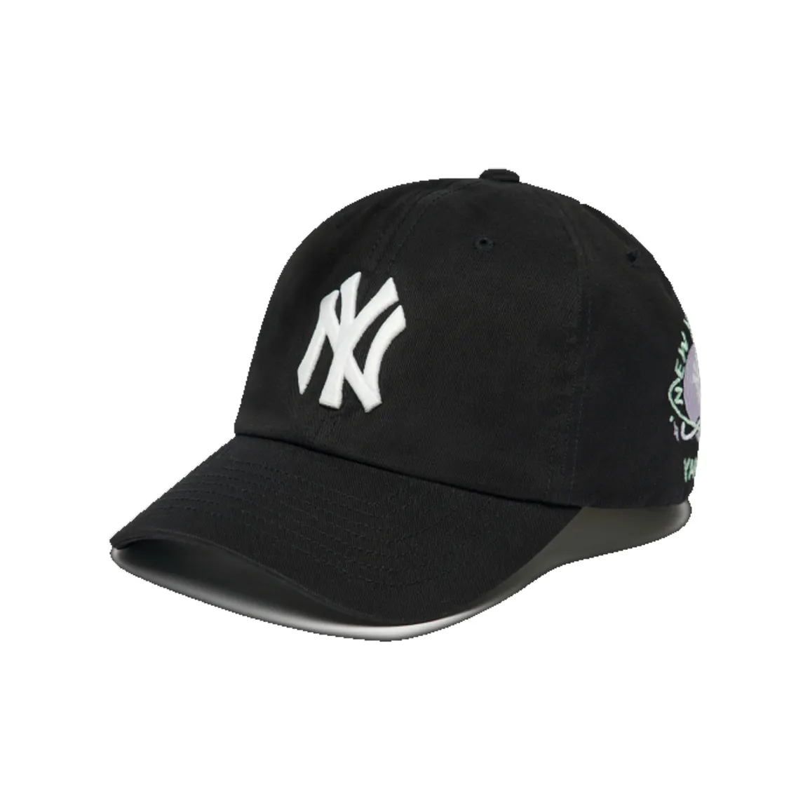 Бейсбольные кепки MLB Base Logo из хлопка унисекс черного цвета