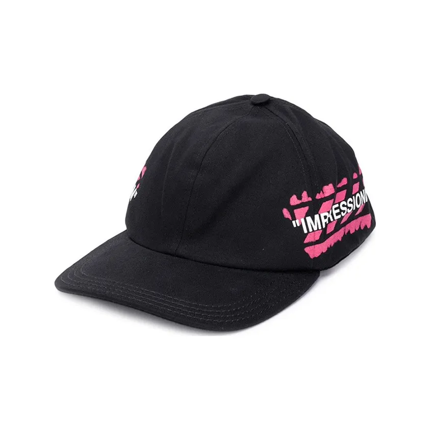 Off Белый Бейсболка Унисекс Фуксия Черный