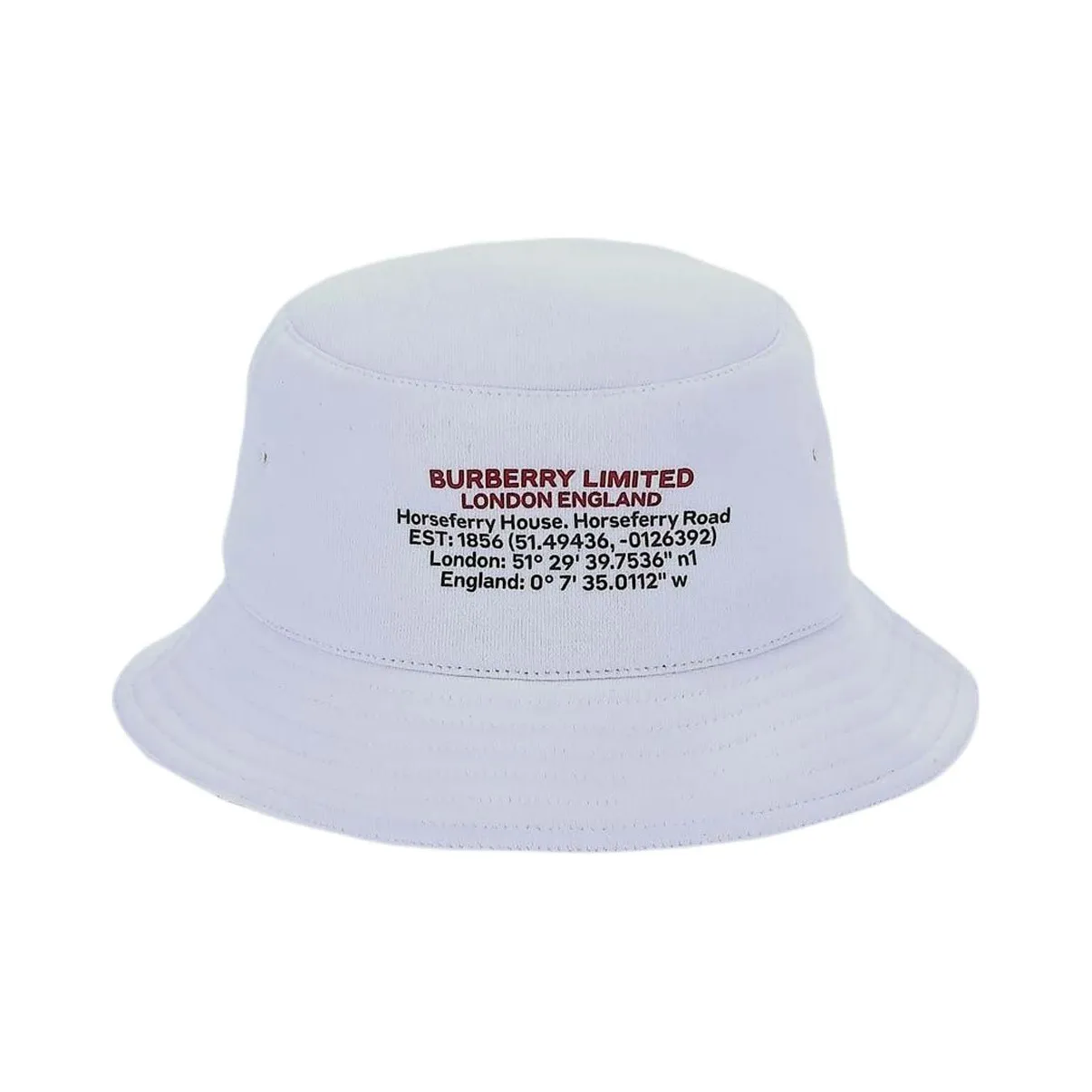 Burberry Location Print Cotton Bucket Hat