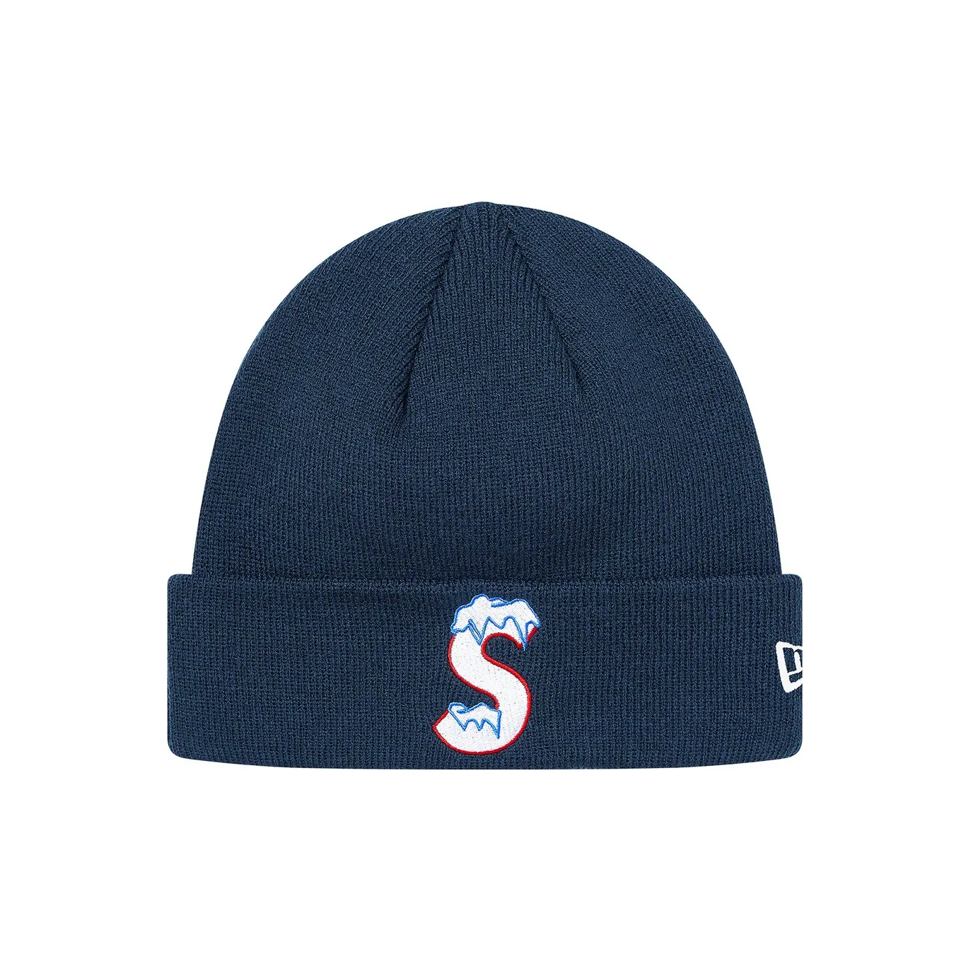 Supreme x New Era Акриловые шапки-бини унисекс Темно-синий Розовый Зеленый Серый Черный Желтый Белый