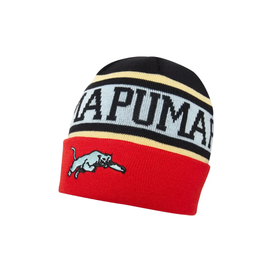 PUMA Полиэстер Шапка-бини Красная Унисекс
