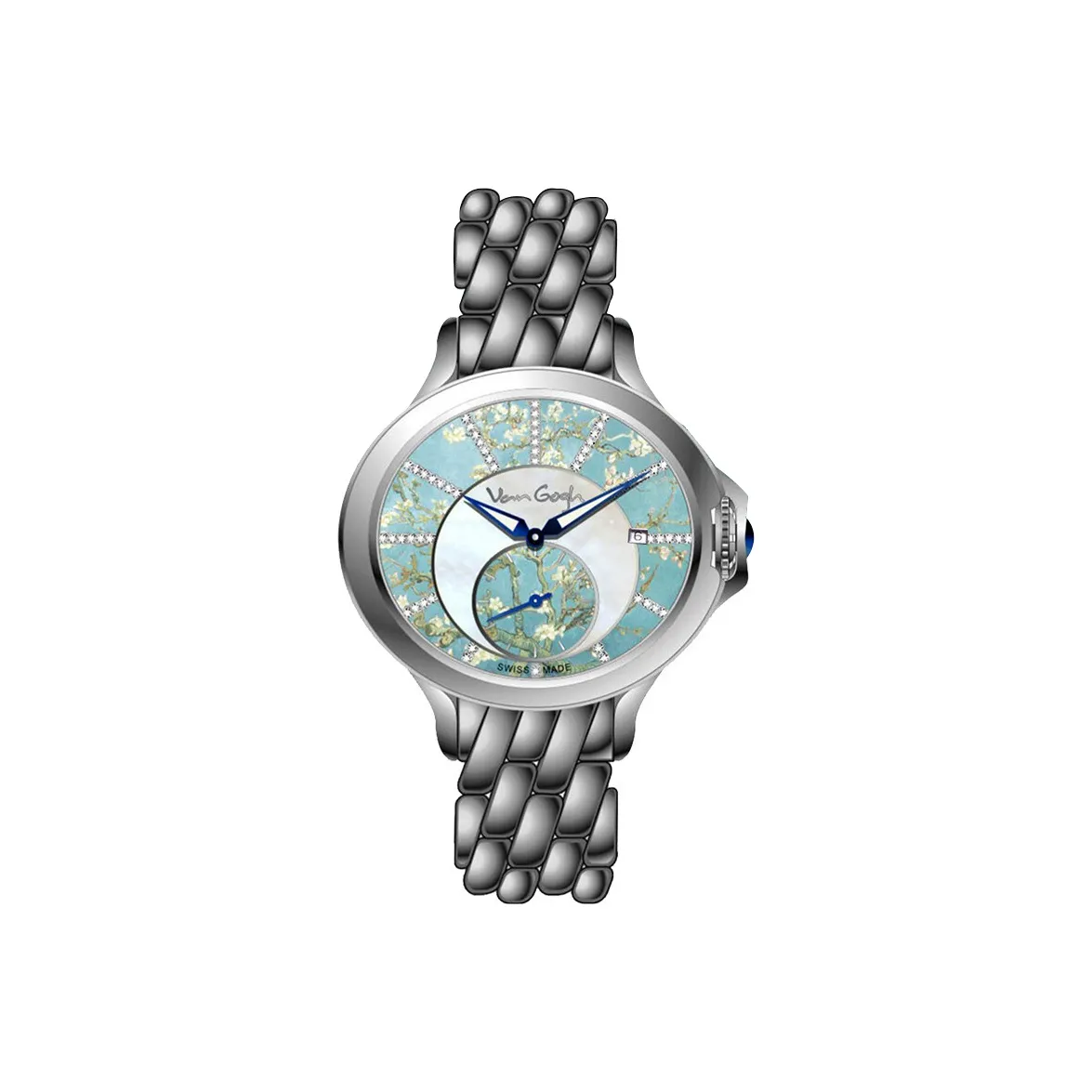 VAN GOGH Wrist Watch Automatic Mechanical Movement Stainless Steel Strap Multicolor Watch Dial Women's Watch LOSA-A