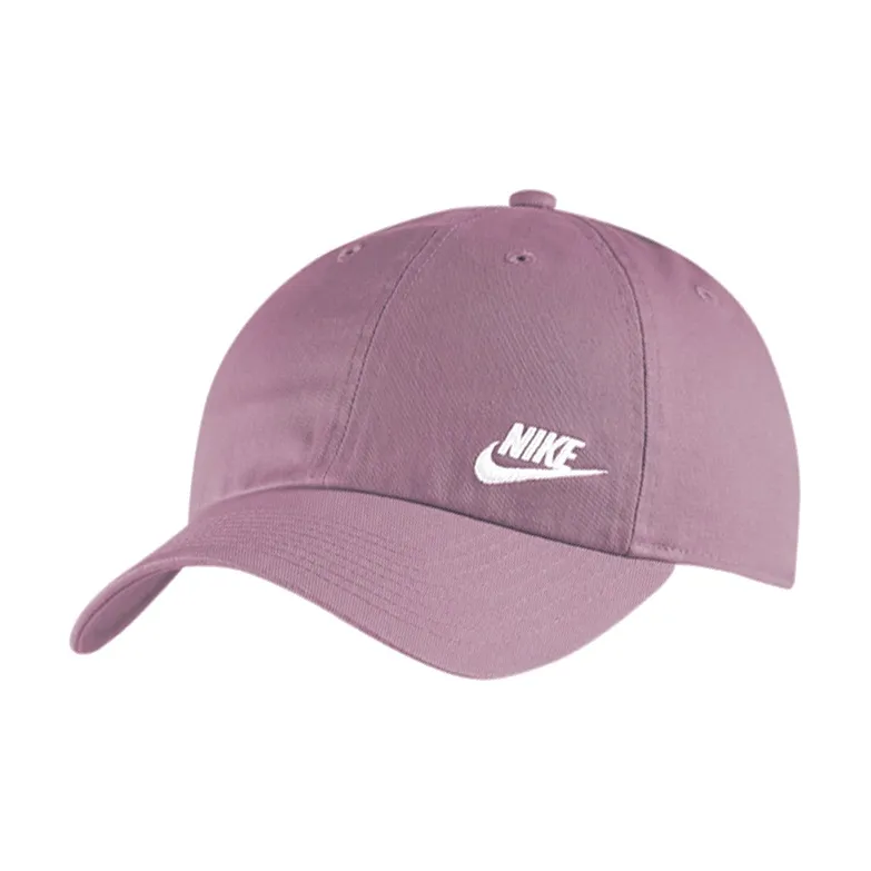 NIKE Наследие Хлопок Кепки Светло-лилово-белый Логотип Женские