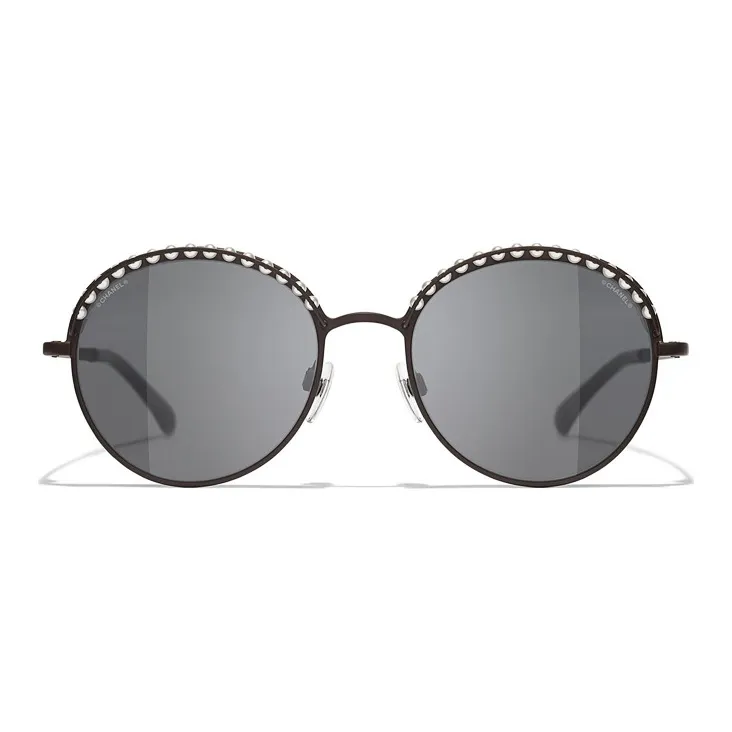 CHANEL Sunglasses Unisex Gray