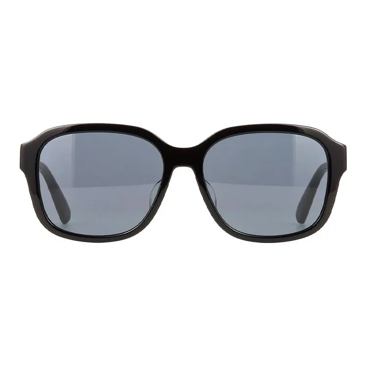 GUCCI Plate Frame Oval Sunglasses Deus Unisex Black