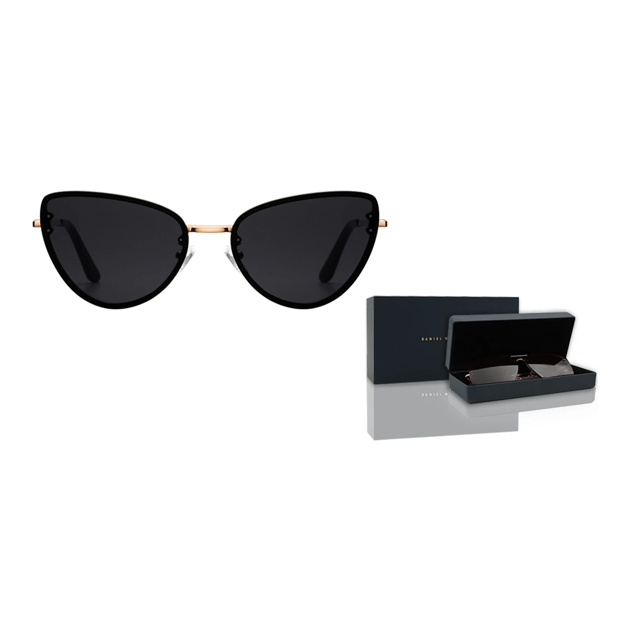 Daniel Wellington DanielWellington Accessories Нержавеющая сталь Нерегулярная форма Солнцезащитные очки Унисекс