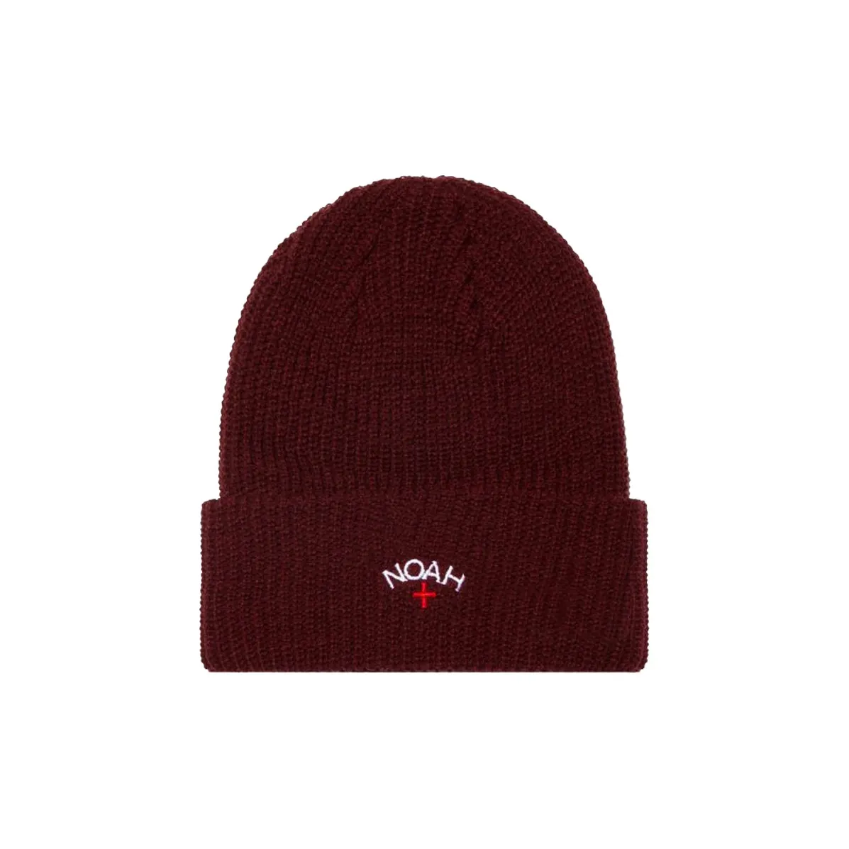 Noah Акриловая Шапка-бини Коричнево-красная Унисекс