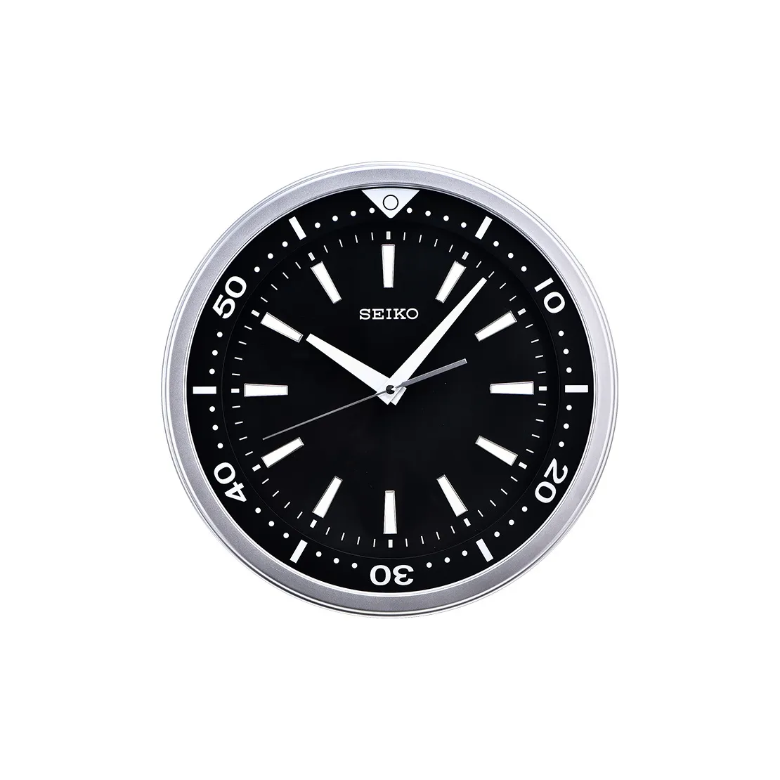 SEIKO Кварцевый механизм пластиковый корпус стена часы унисекс черный QXA723A