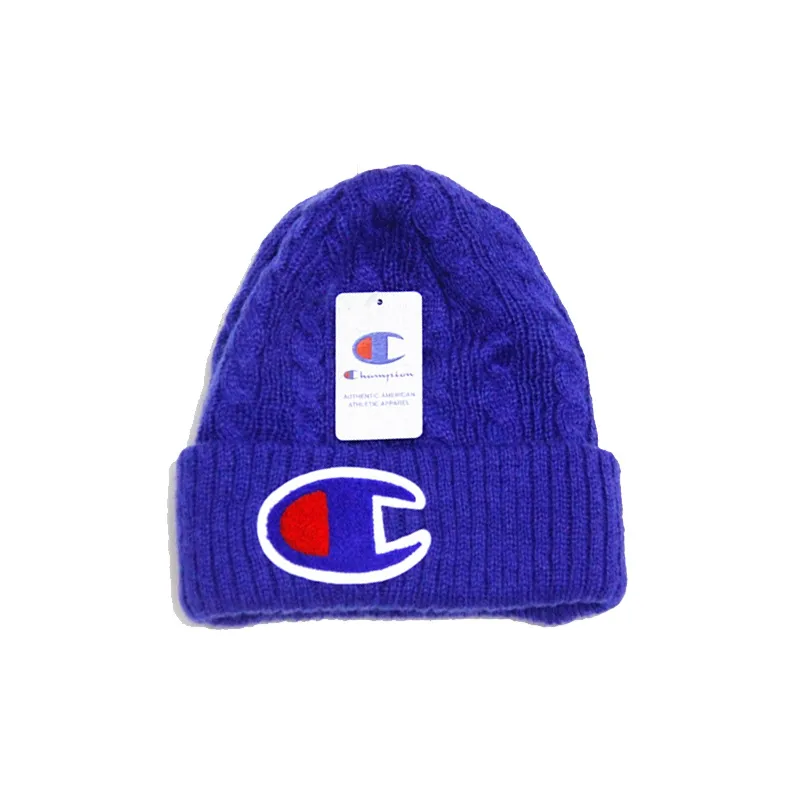 Champion Хлопок Шапки-бини Унисекс Королевский синий