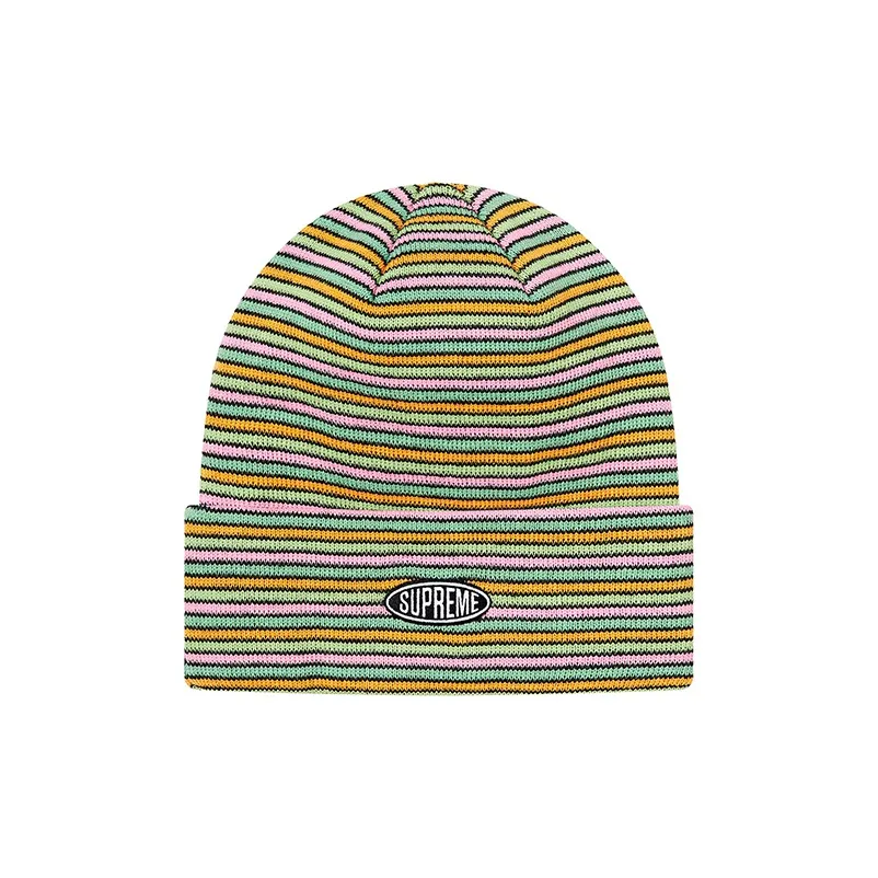 Supreme Акриловые Шапки-бини Унисекс Синий Зеленый Серый Черный Светло-зеленый Оранжевый Красный Синий Белый