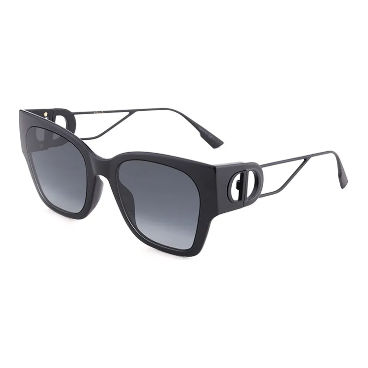 DIOR 30 Montaigne Plate Frame Metal Square Sunglasses Women's
