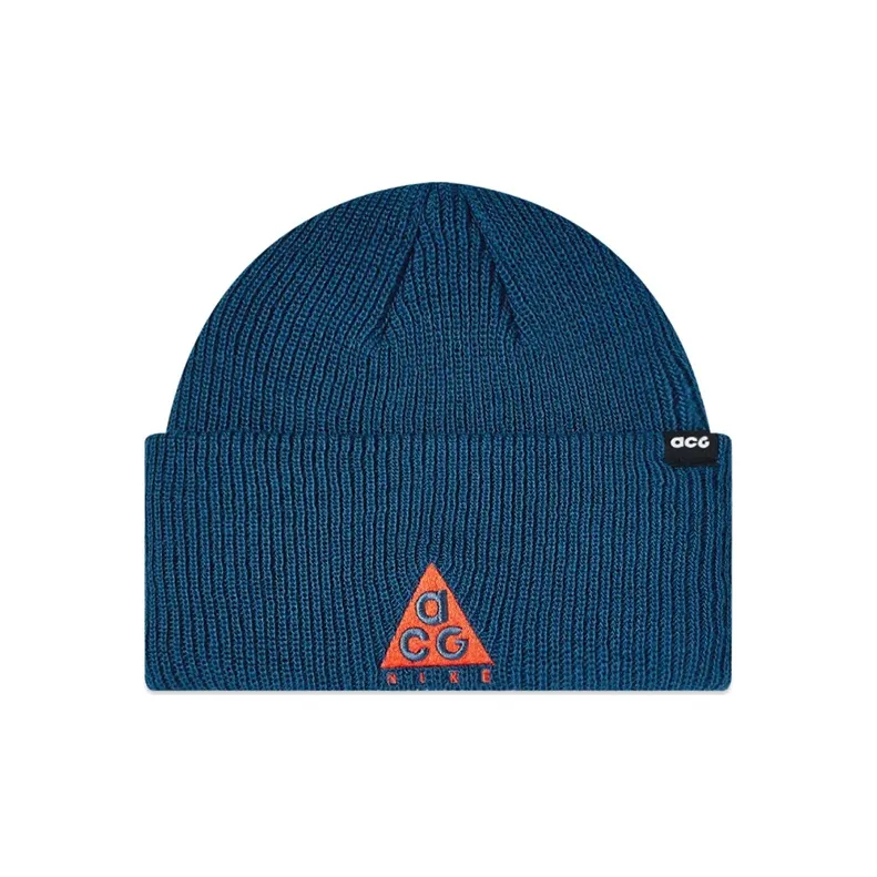 NIKE Акриловые Шапки-бини Синие Унисекс