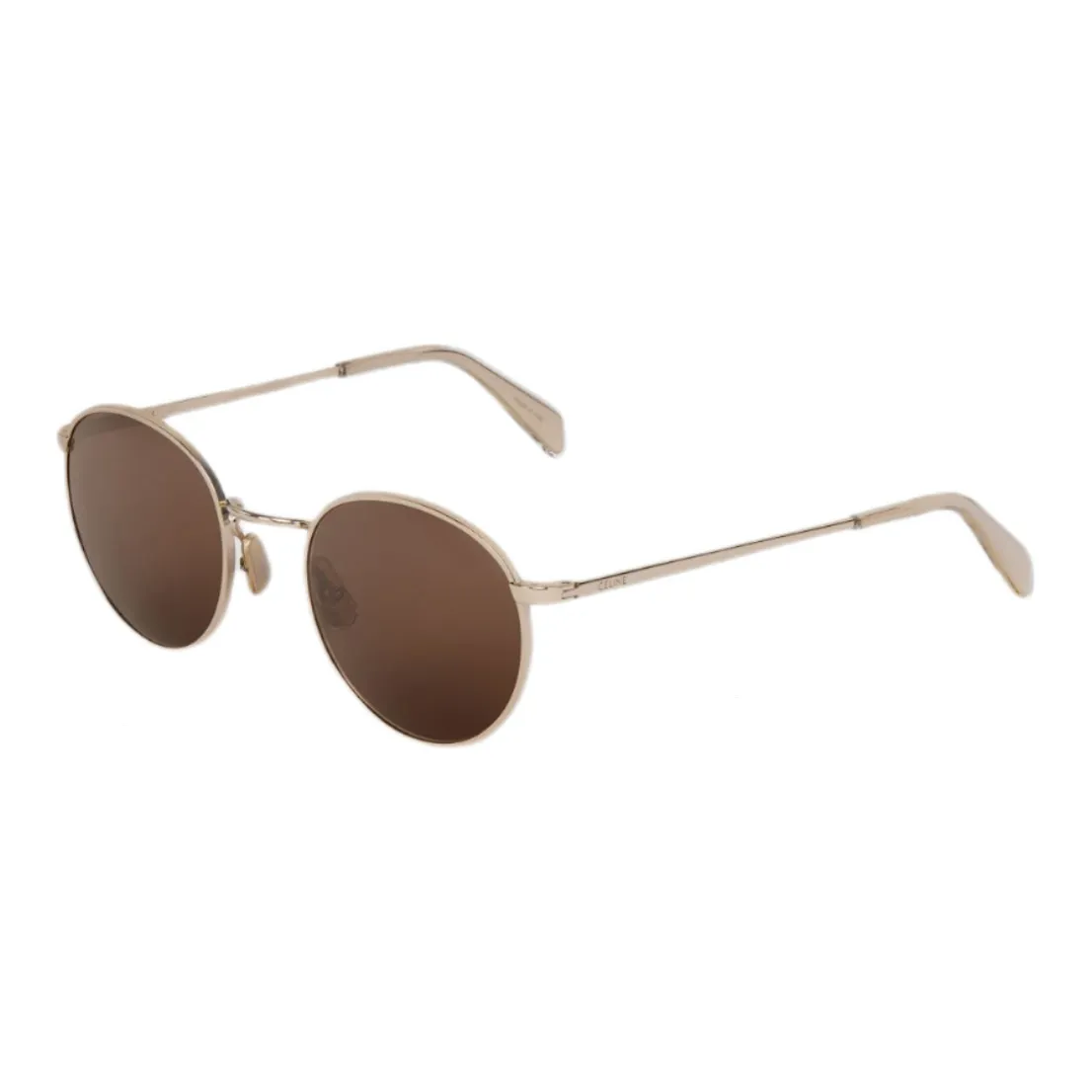 CELINE Sunglasses Men's Gold/Brown