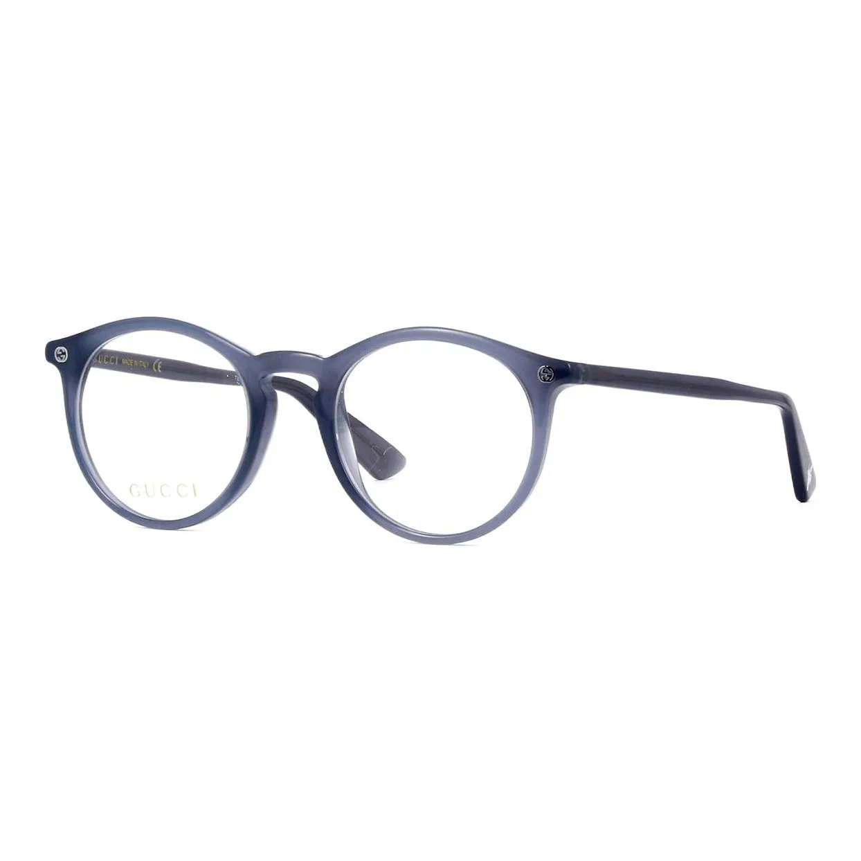 GUCCI Plate Frame Round Eyeglass Frames Unisex