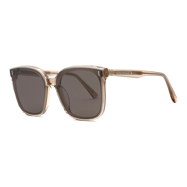 GENTLE MONSTER Plate And Metal Irregular Shape Sunglasses Unisex Brown