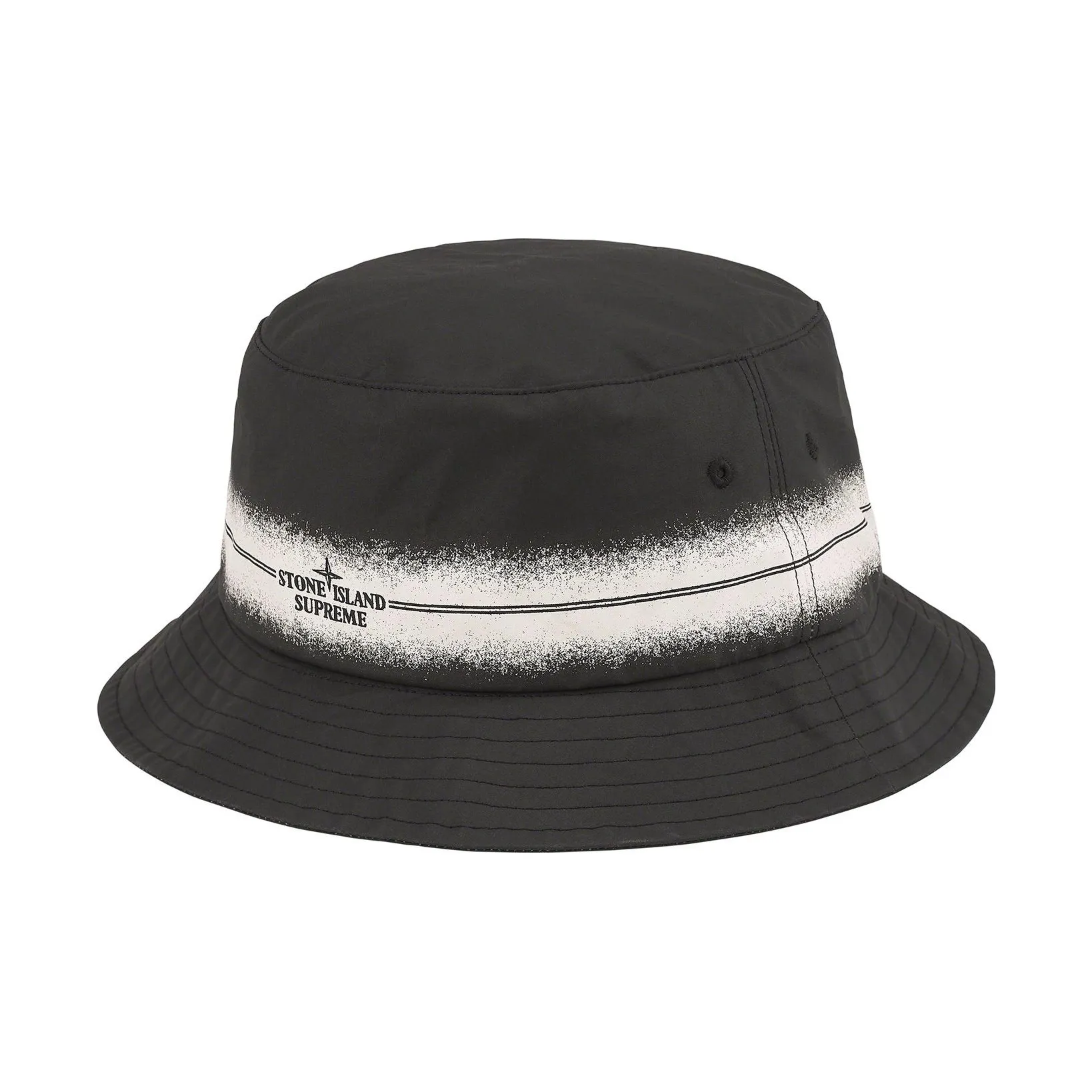 Supreme x STONE ISLAND 100% хлопок Панамы Унисекс Черный фиолетовый КАМЕЛ