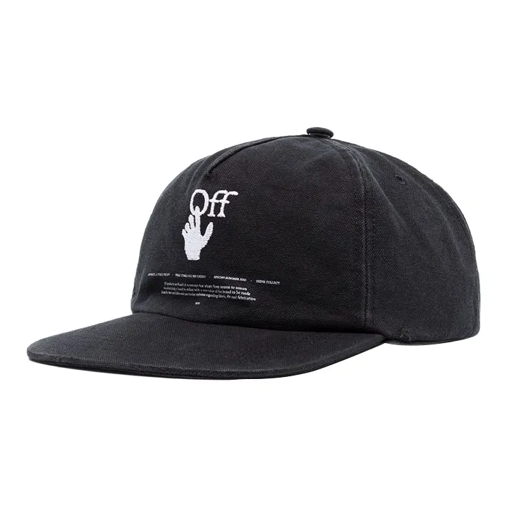 OFF WHITE Baseball Caps Unisex Black