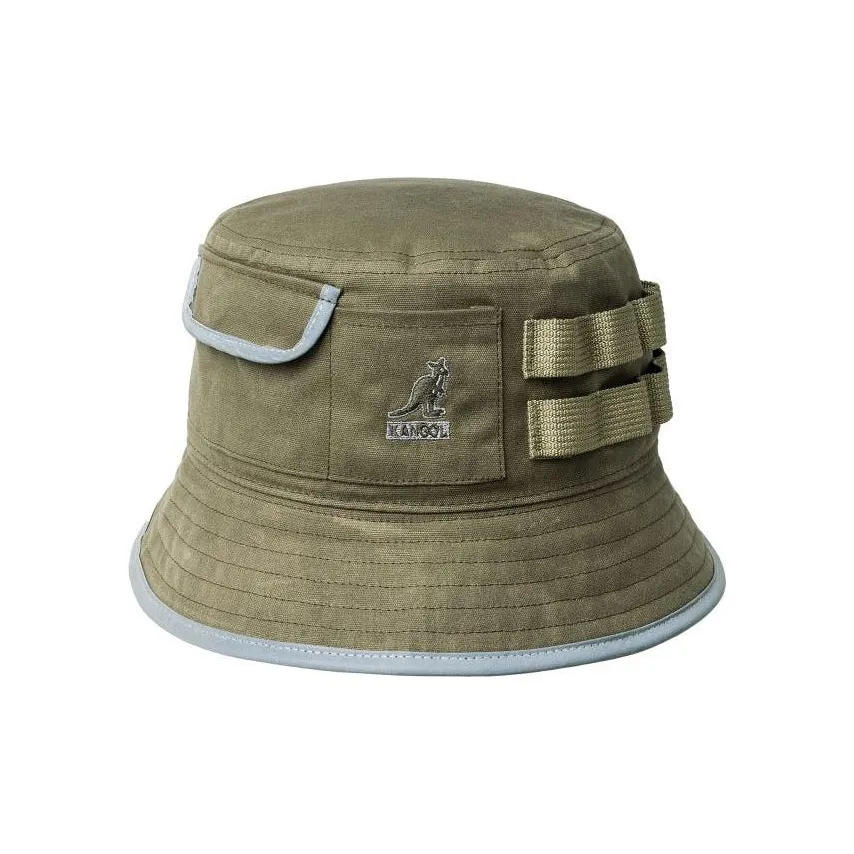 KANGOL Cotton Bucket Hats Армейский зеленый Унисекс
