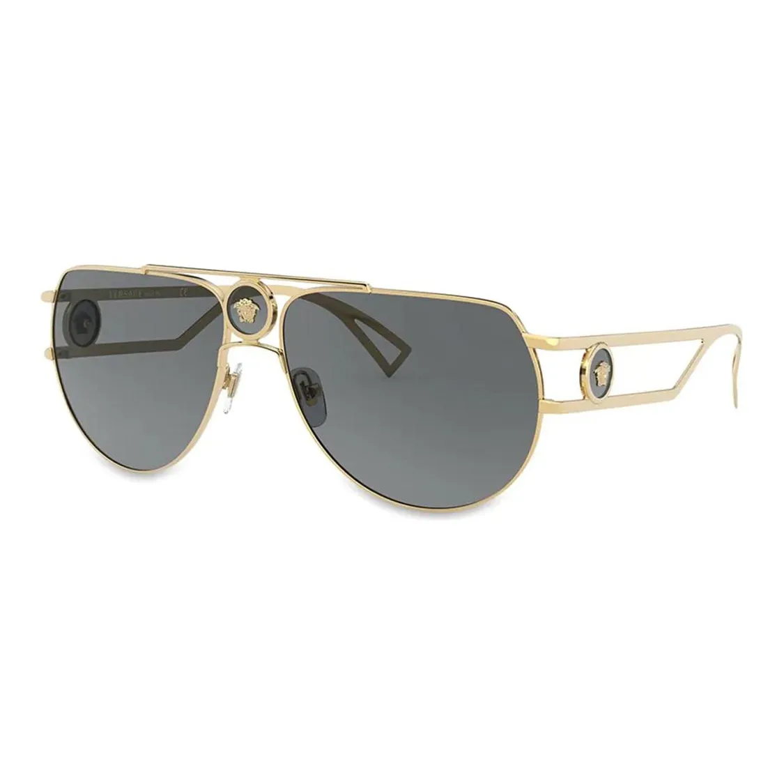 VERSACE Сплав Aviator Солнцезащитные очки Мужские