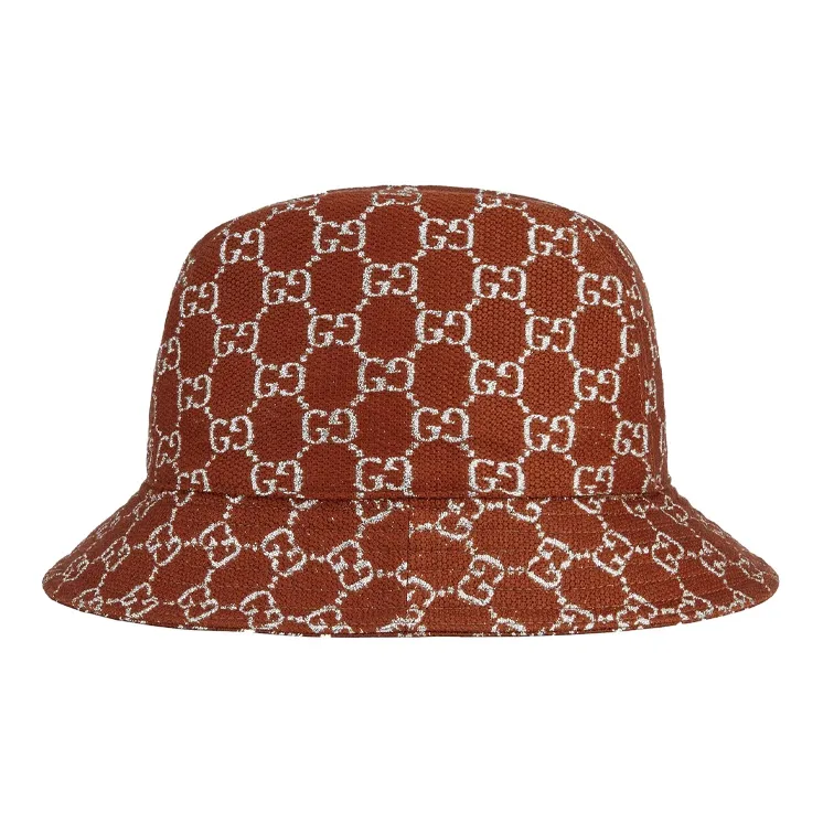GUCCI GG Wool Bucket Hats Unisex Rusty Red