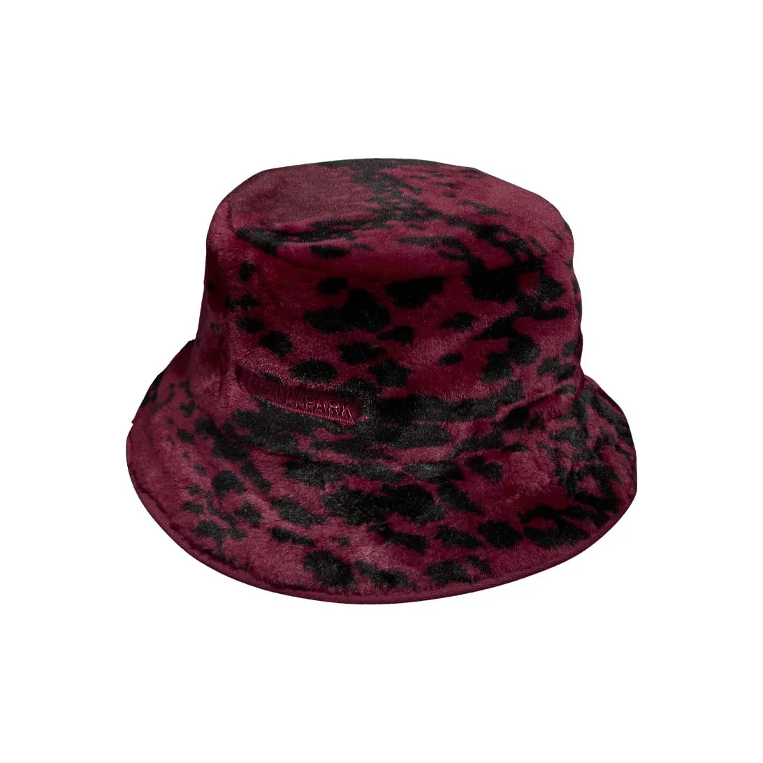 Adidas Ivy Park Printed Faux Fur Reversible Bucket Hat