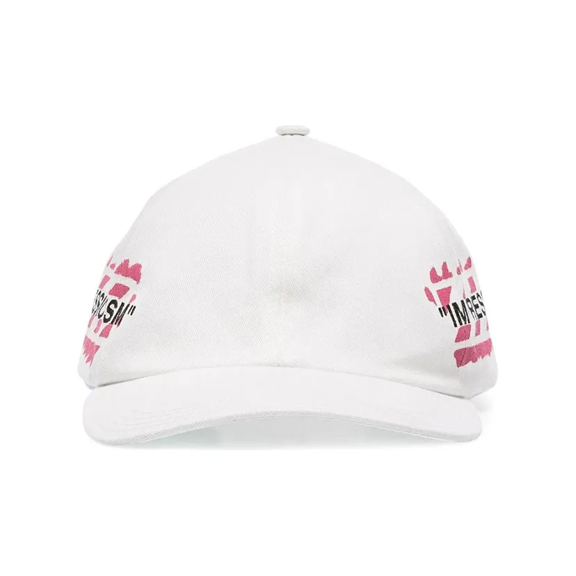 OFF WHITE Diag Stencil Print Baseball Hat