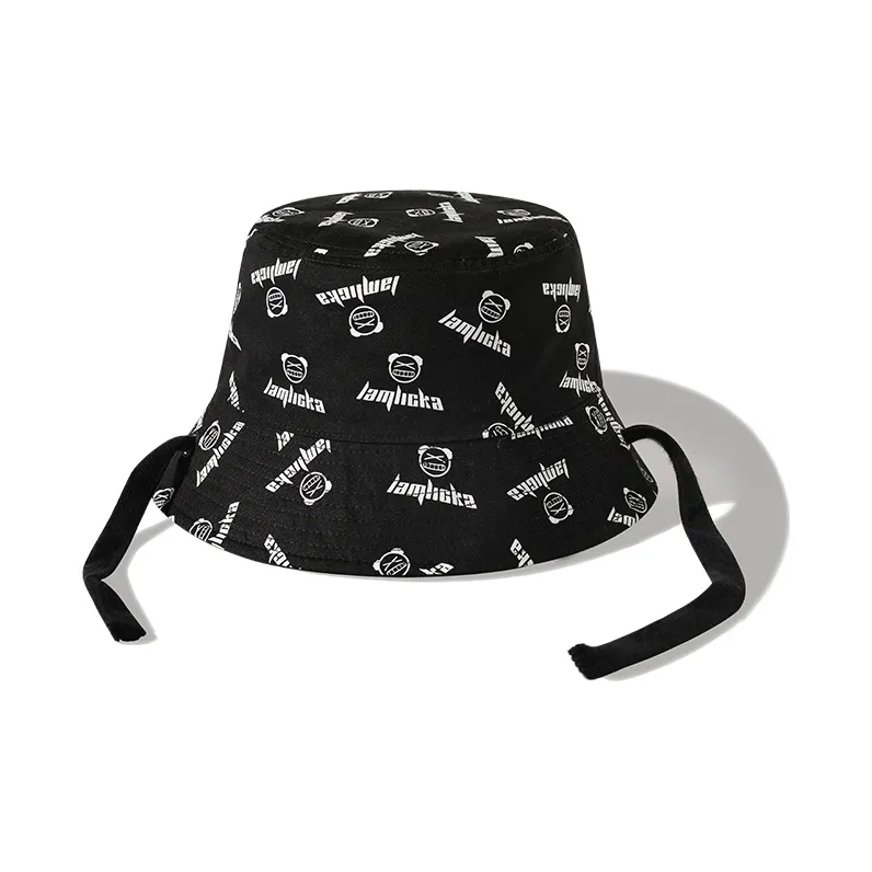LAMLICKA Хлопковые Панамы Черные Унисекс
