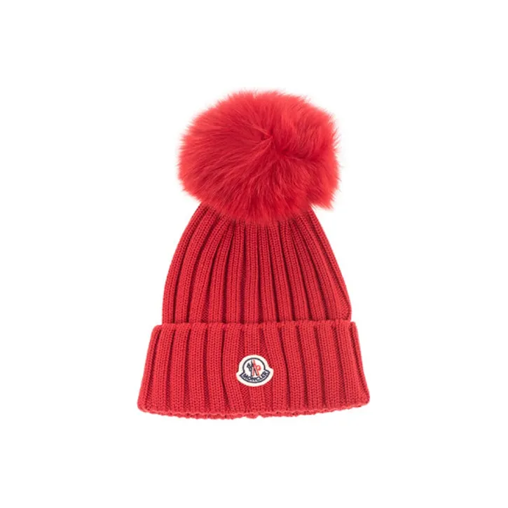 Moncler Вязаные Шапки Красный Женские