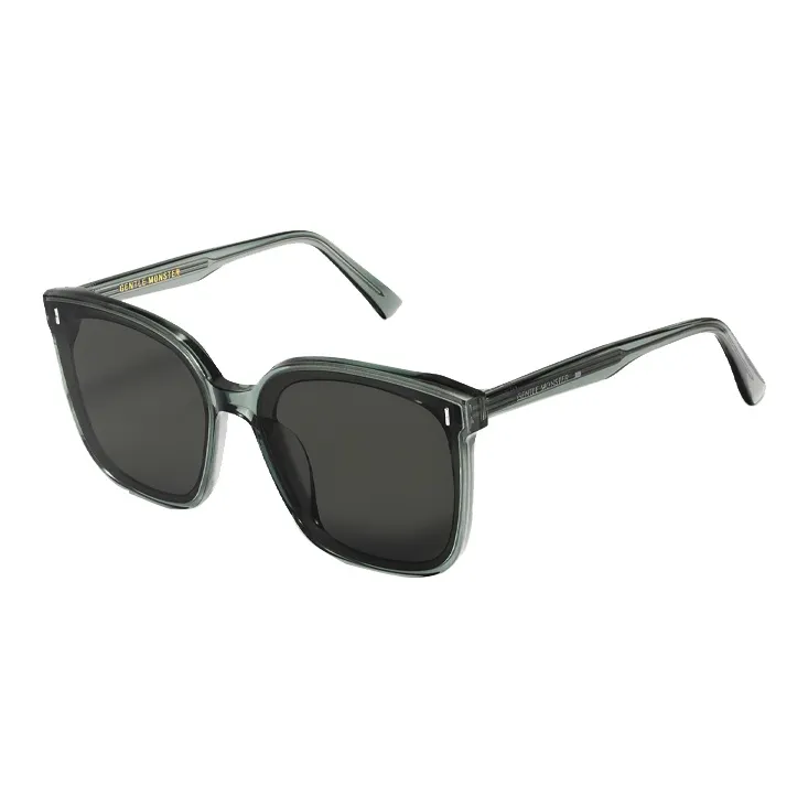 GENTLE MONSTER Acetate Square Sunglasses Unisex Gray Green