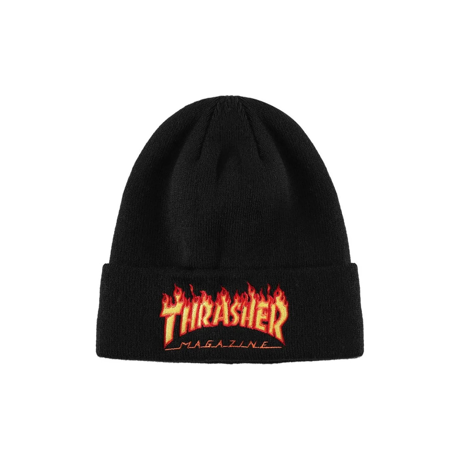 Thrasher Acrylic Beanies Unisex Black