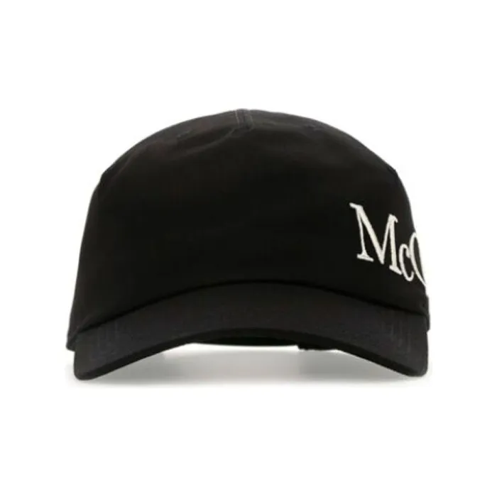 Alexander McQueen Logo Embroidered Curved Peak Cap