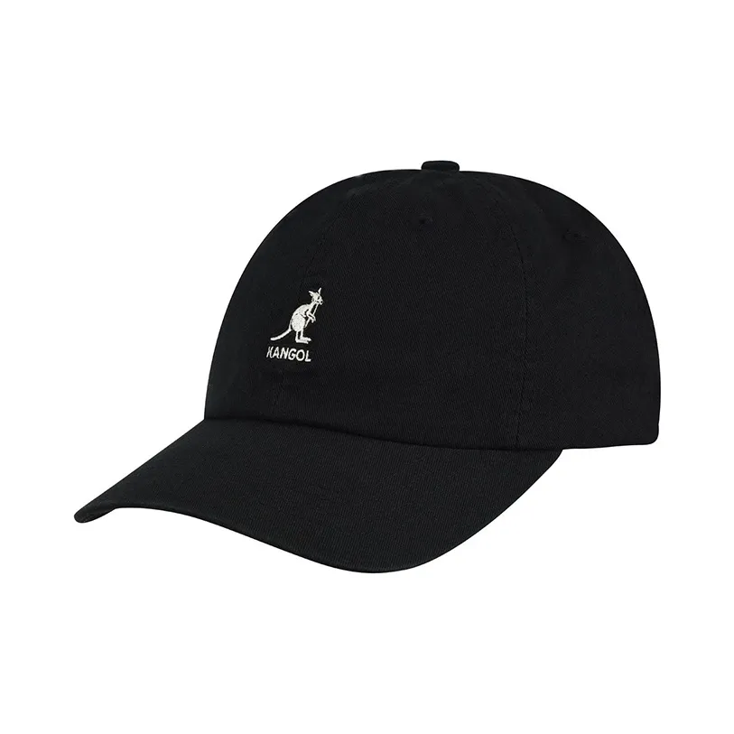 KANGOL Cotton Baseball Caps Unisex Black