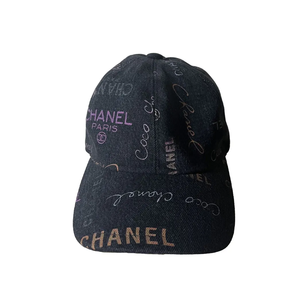 CHANEL Pre Owned 1986 1988 Denim Cap